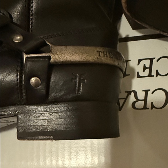 Frye Black Leather Heeled Boots - Picture 7 of 10